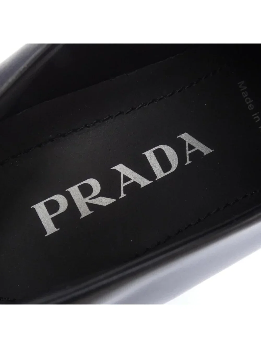 Prada Monolith Loafers Triangle Logo Shoes